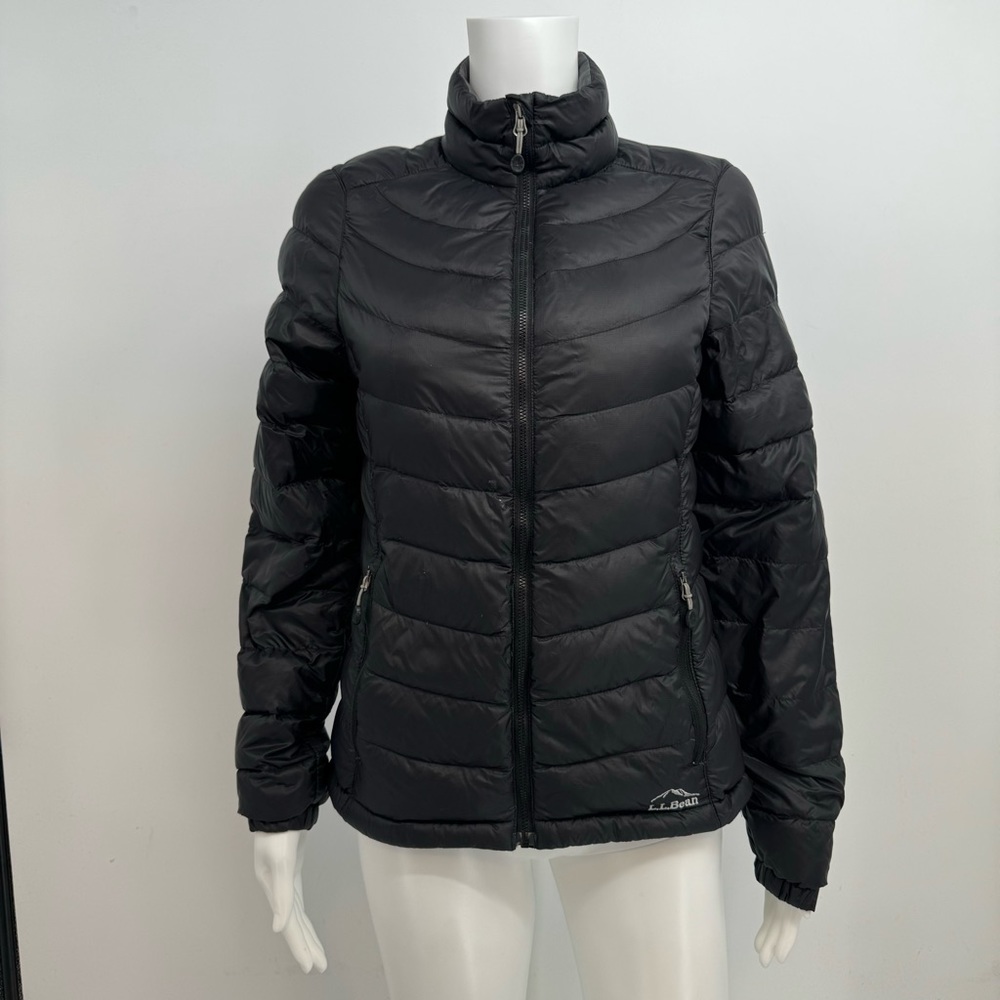 LL Bean Jacket Womens XXS Black Ultralight 850 Down Jacket DownTek